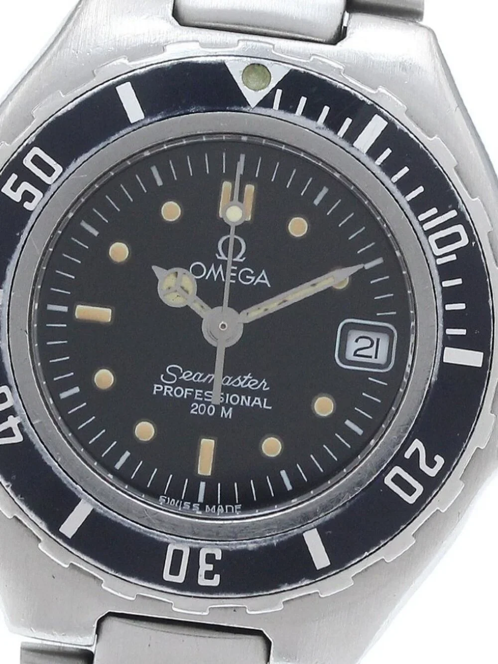 OMEGA Seamaster200 Date black Dial Quartz Ladies Watch_941320